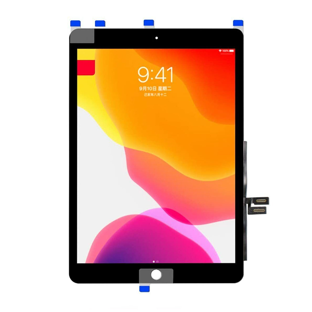 iPad 9 10.2 2021 Glas med Touchskärm Premium - Svart